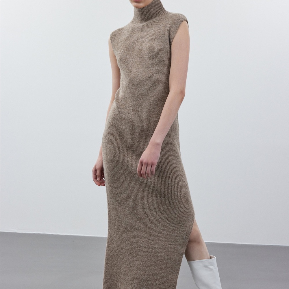 Source Unknown Turtleneck Knit Dress